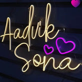 Couple Name Neon Light - Wedding Neon Light - Wedding Decor - Home Decor - Wedding Gifts - Couple Gifts - BBD GIFTS